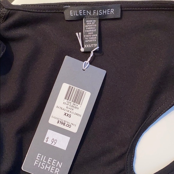 Eileen Fisher little black dress - Picture 4 of 5